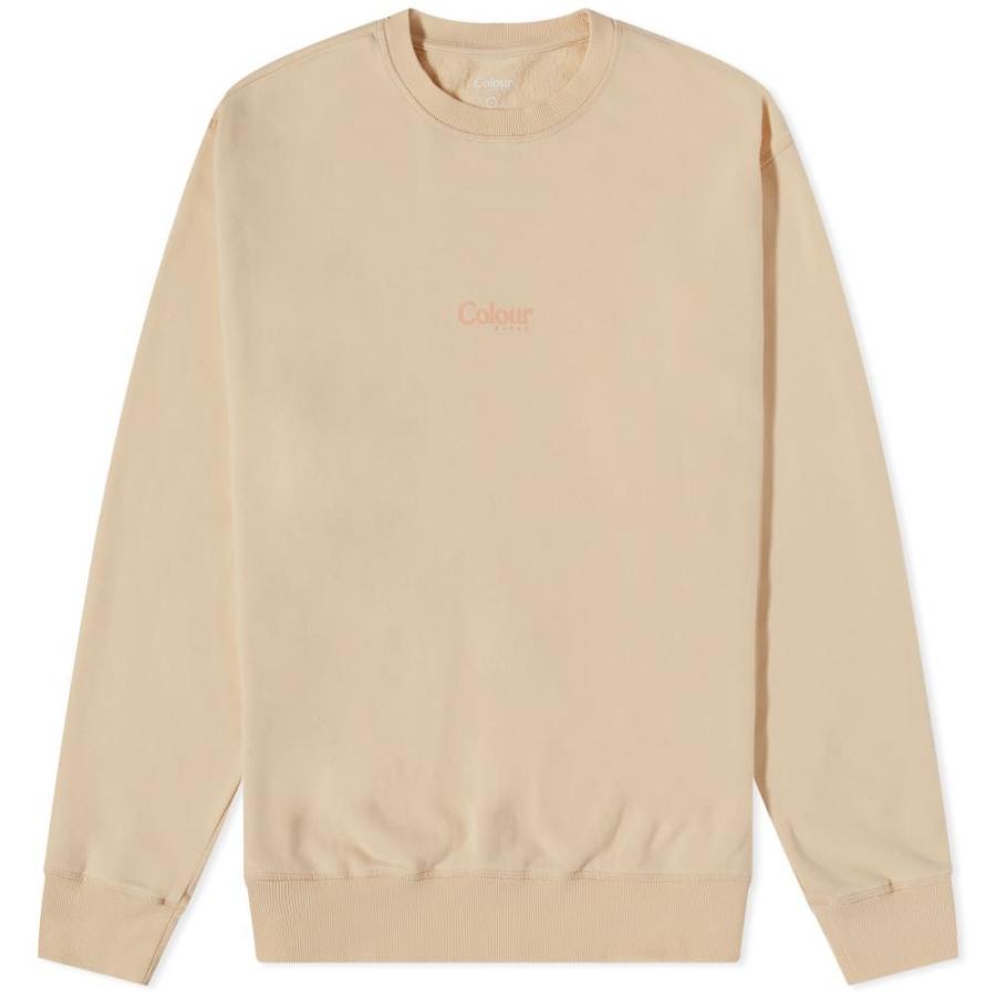 買取 おすすめ カラーレンジ Colour Range メンズ スウェット トレーナー トップス Unisex Graphic Crew Sweat Peach 高品質な商品 Www Superavila Com