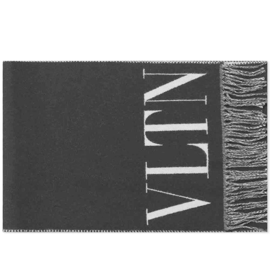 今年人気のブランド品や Valentino Black White Scarf Logo Vltn マフラー スカーフ ストール メンズ Valentino ヴァレンティノ マフラー スカーフ ストール ヴァレンティノ 財布 帽子 ファッション小物 Www Solidarite Numerique Fr