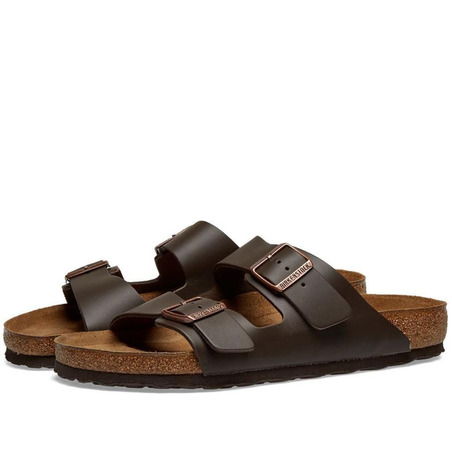 ビルケンシュトック Brown Birkenstock メンズ サンダル シューズ 靴 Arizona Leather Dark Brown Dark フェルマート 1