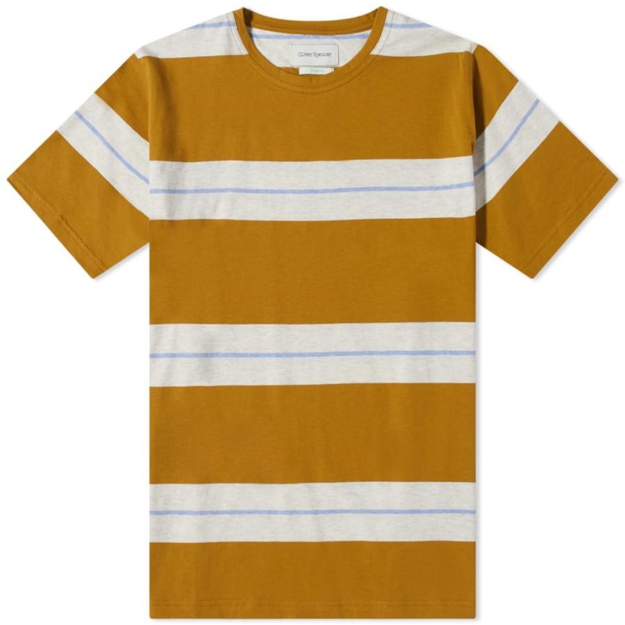 新作モデル オリバー スペンサー Oliver Spencer メンズ Tシャツ トップス Conduit Multi Striped Tee Yellow 半袖 サイズ S Www Oroagri Eu
