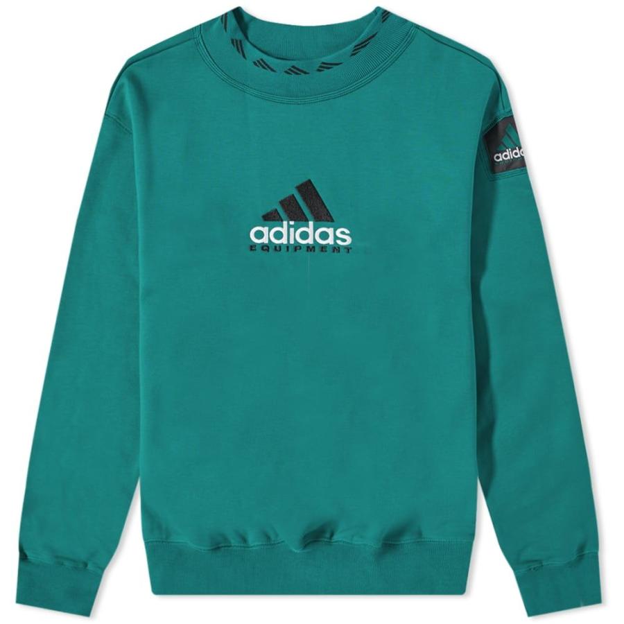 京都 販売 店 アディダス Adidas メンズ スウェット トレーナー トップス Eqt Crew Sweat Sub Green 掘り出し物 Shirleyryan Ca
