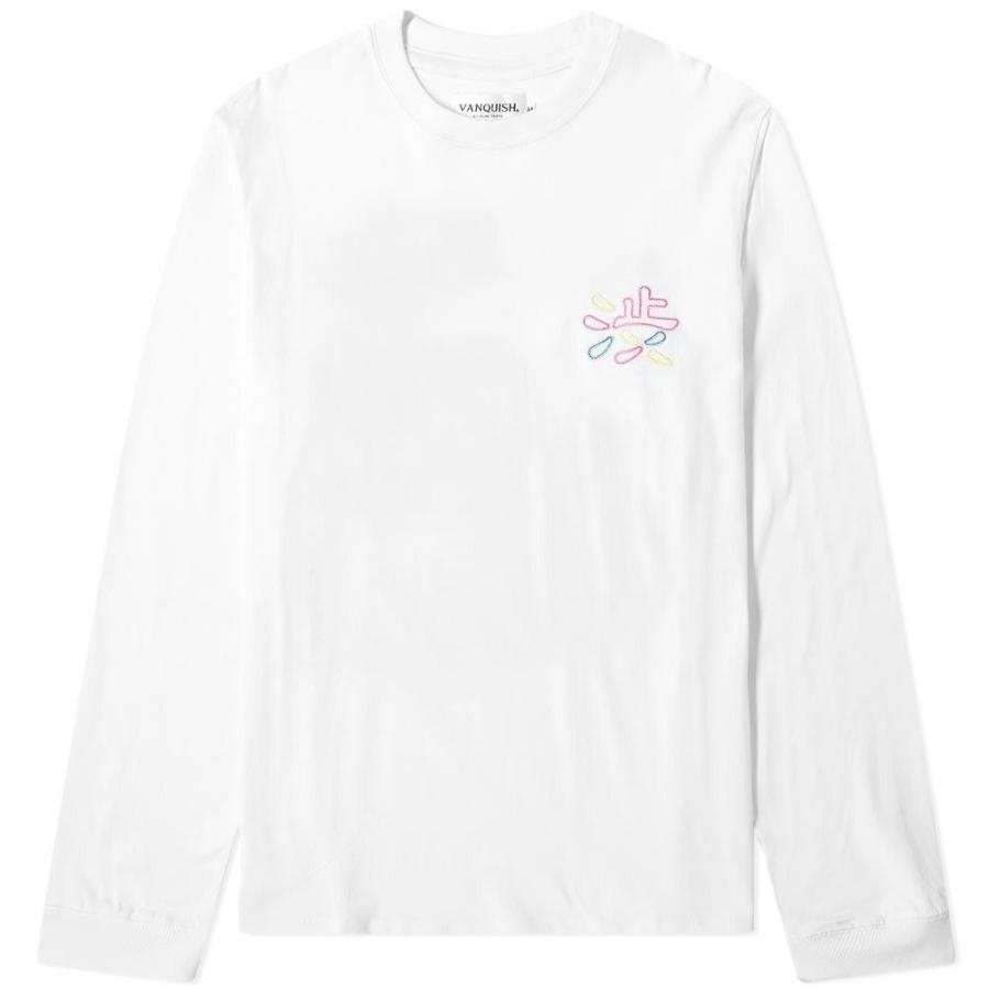 ヴァンキッシュ Vanquish メンズ 長袖tシャツ トップス Long Sleeve Shibuya Neon Tee White Texascashandpawn Com