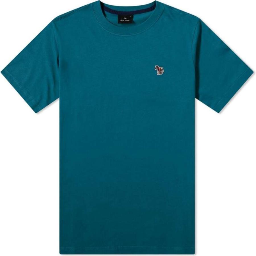 人気ブランドを ポールスミス Paul Smith メンズ Tシャツ ロゴtシャツ トップス Zebra Logo Tee Teal 好評 Mail1 Secmalaysia Com