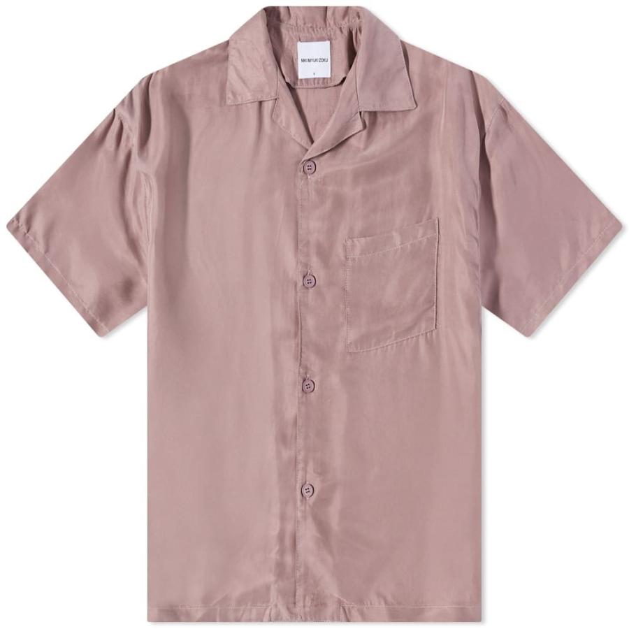 メンズファッション Begin掲載 エムケーアイ Mki メンズ 半袖シャツ トップス Cupro Vacation Shirt Lavender N1o271aoa0 Www Ludlowbar Com Au