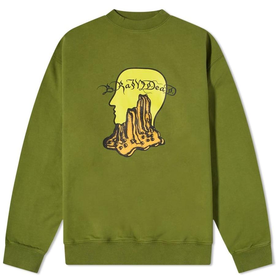 ブレインデッド Brain Dead メンズ スウェット・トレーナー トップス Mount Slime Crew Sweat Olive :sc-ff2b62c69b:フェルマート fermart 1号店 - 通販 - Yahoo!ショッピング