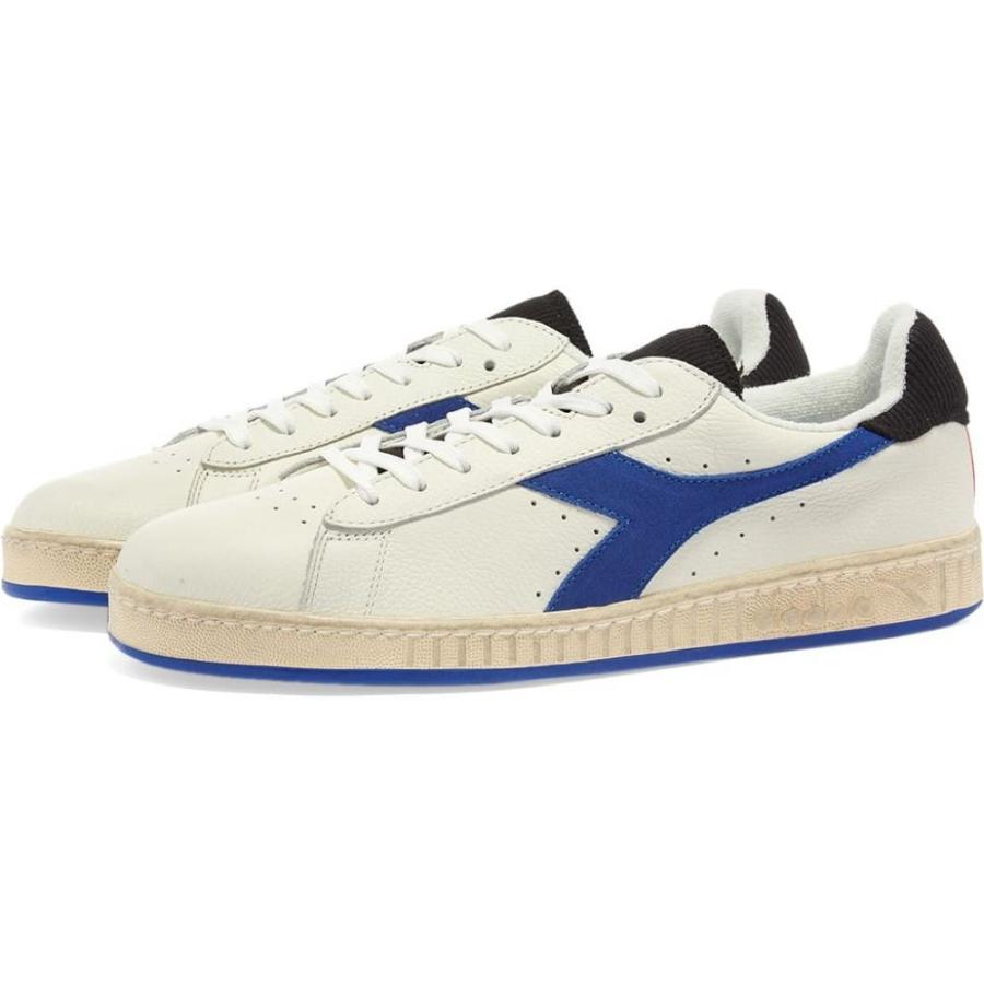 特売 ディアドラ Diadora メンズ スニーカー シューズ 靴 Game L Low Icona White Blue Orangeade 輝く高品質な Mdtu Nw Gov Lk