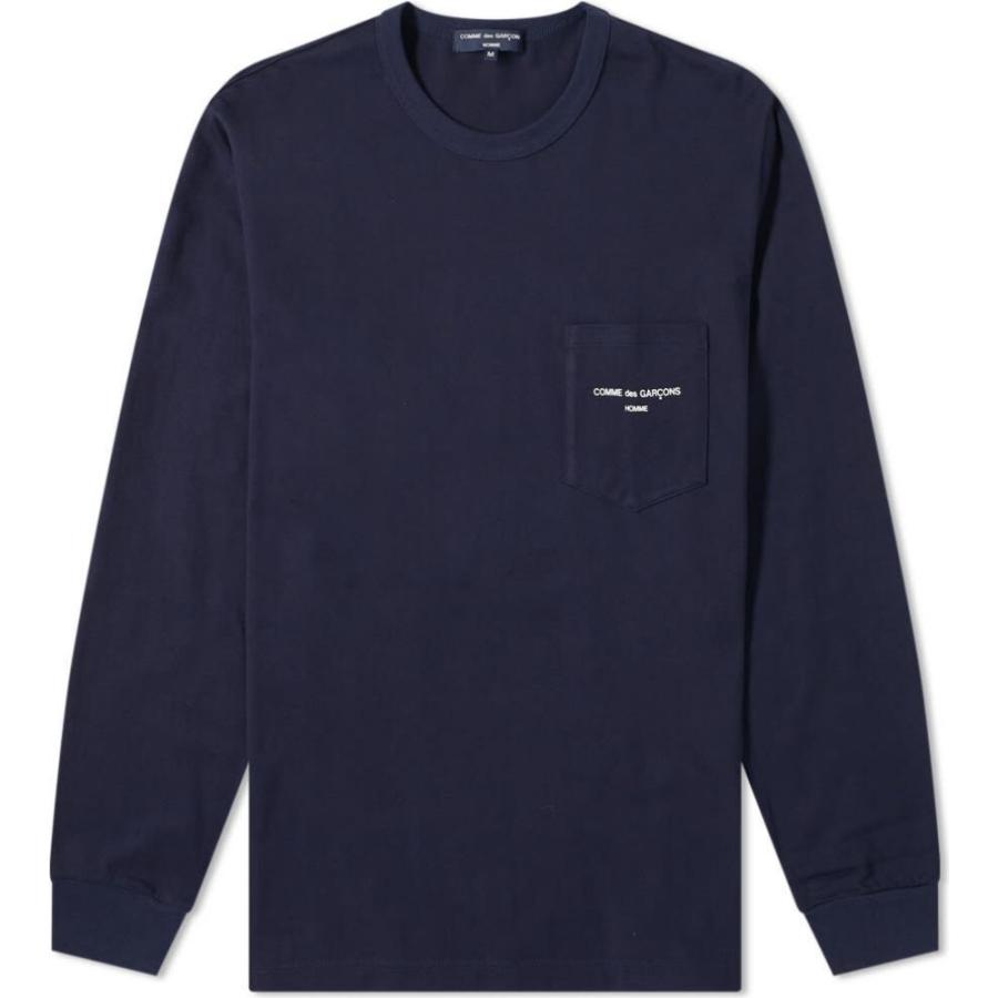 コム デ ギャルソン Comme Des Garcons Homme メンズ 長袖tシャツ ポケット ロゴtシャツ トップス Long Sleeve Logo Pocket Tee Navy Sc Ff2f00a30c フェルマート Fermart 1号店 通販 Yahoo ショッピング
