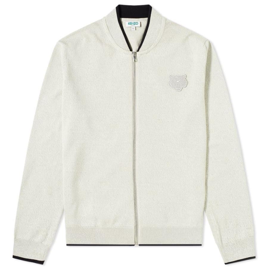 Tiger ケンゾー Kenzo カーディガン カーディガン Zip トップス Cardigan Grey メンズ ファッション メンズ Knit 1号店 Pearl Sc Ff338f7879 フェルマート Fermart