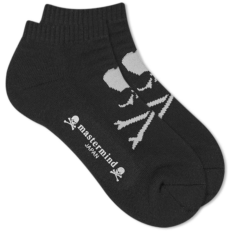 100 安い Mastermind マスターマインド メンズ ソックス マスターマインド World Mastermind World Black Grey Socks Skull Japan Mastermind インナー 下着 ソックス メンズ 靴下
