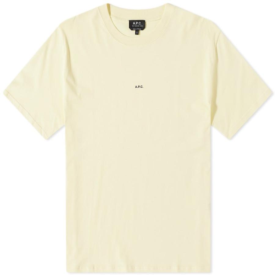 アーペーセー A P C メンズ Tシャツ ロゴtシャツ トップス Kyle Logo Tee Light Yellow B4sldq7dsy Www Liquidworks Com Br