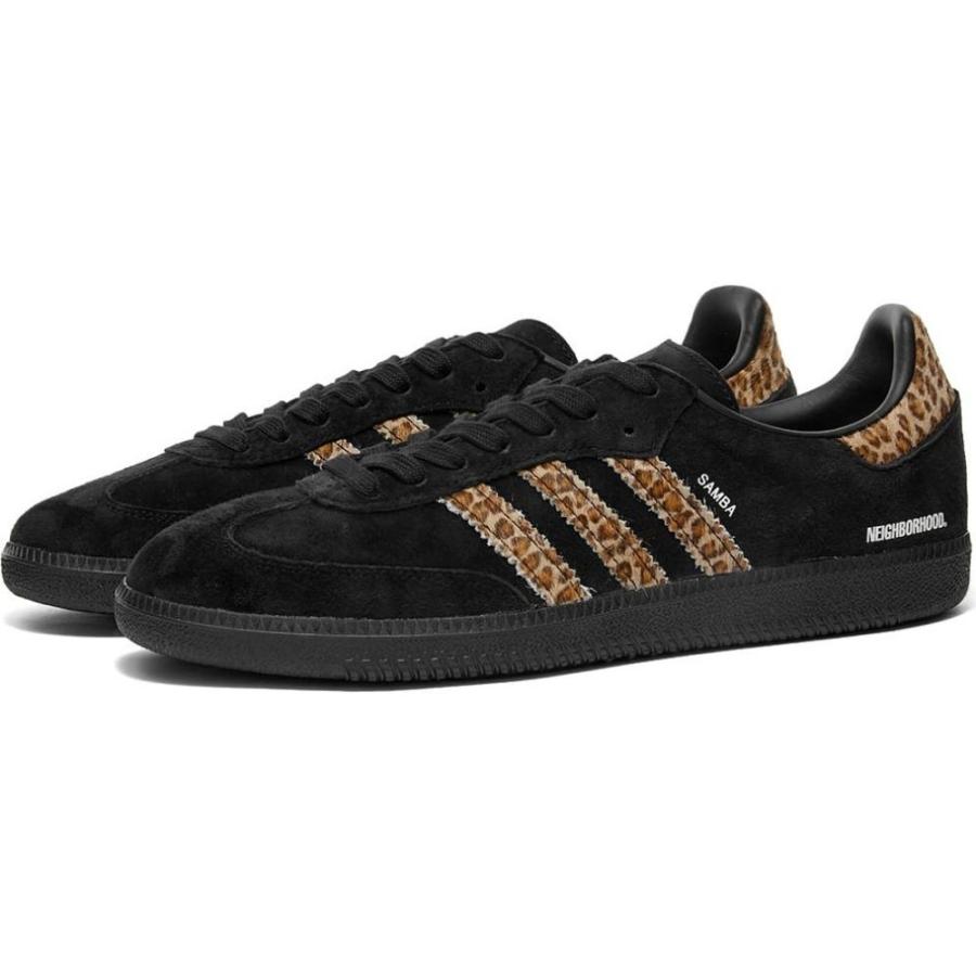 新作グッ サンバ スニーカー メンズ Adidas アディダス シューズ 靴 Black Leopard Samba Neighborhood X メンズ靴