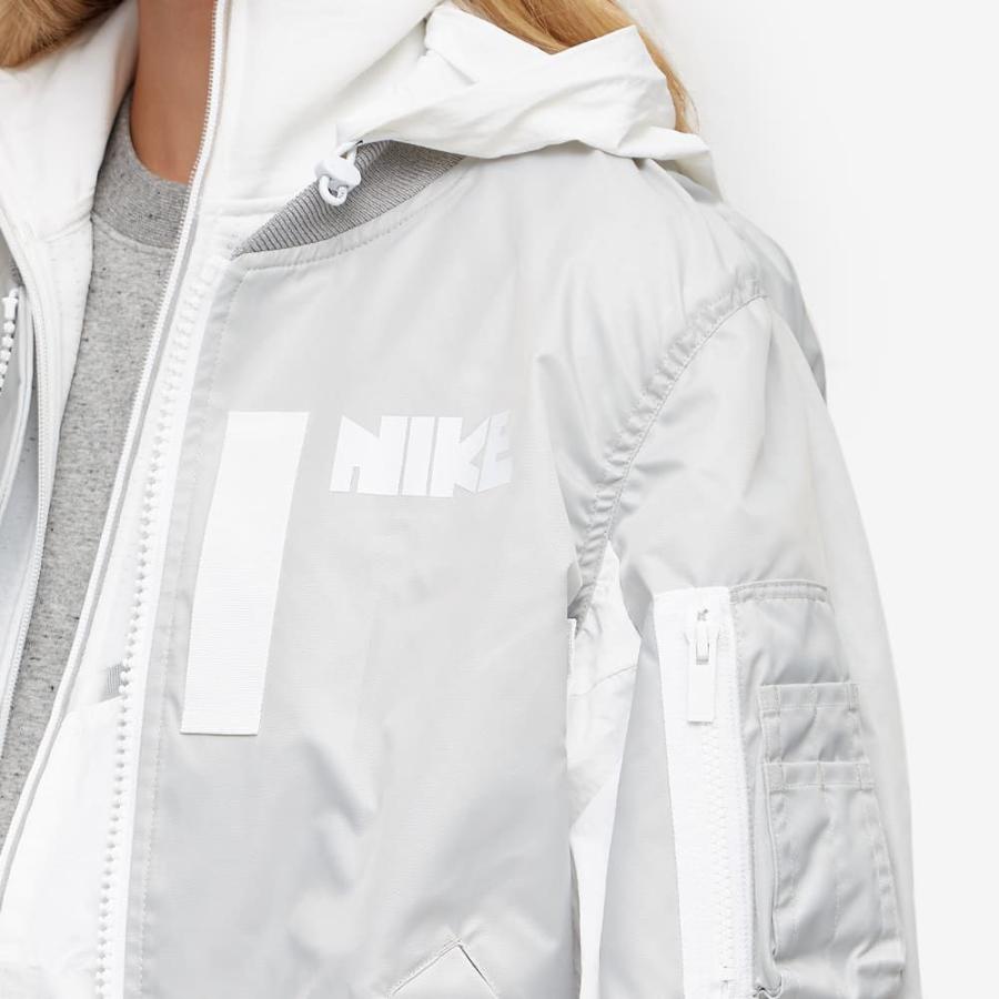 最終値下げ ナイキ アウター レディース ブルゾン ナイキ Nike Nike Fog Grey W Jacket Bomber Layered Sacai X アウター ミリタリージャケット ブルゾン レディース ジャケット