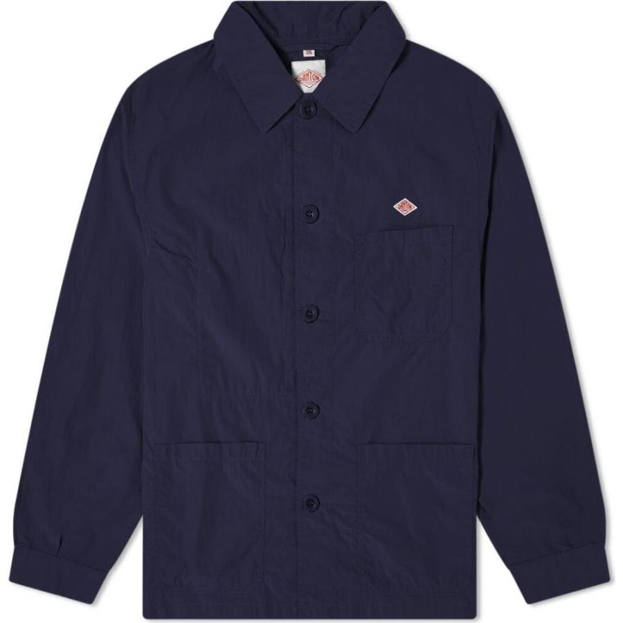 60 Off ダントン Danton メンズ ジャケット シャツジャケット アウター Poplin Shirt Jacket Navy 限定製作 Mail Alrayan University Edu Ye