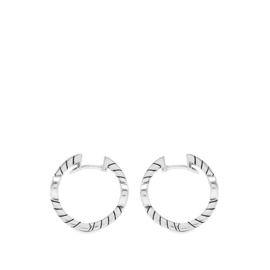 中古 G Interlocking Gucci Gucci ジュエリー アクセサリー フープピアス イヤリング ピアス メンズ Jewellery Gucci グッチ メンズ イヤリング ピアス グッチ Jewellery Gucci Hoop Silver Sterling Earrings メンズアクセサリー Globalinterpreting Com