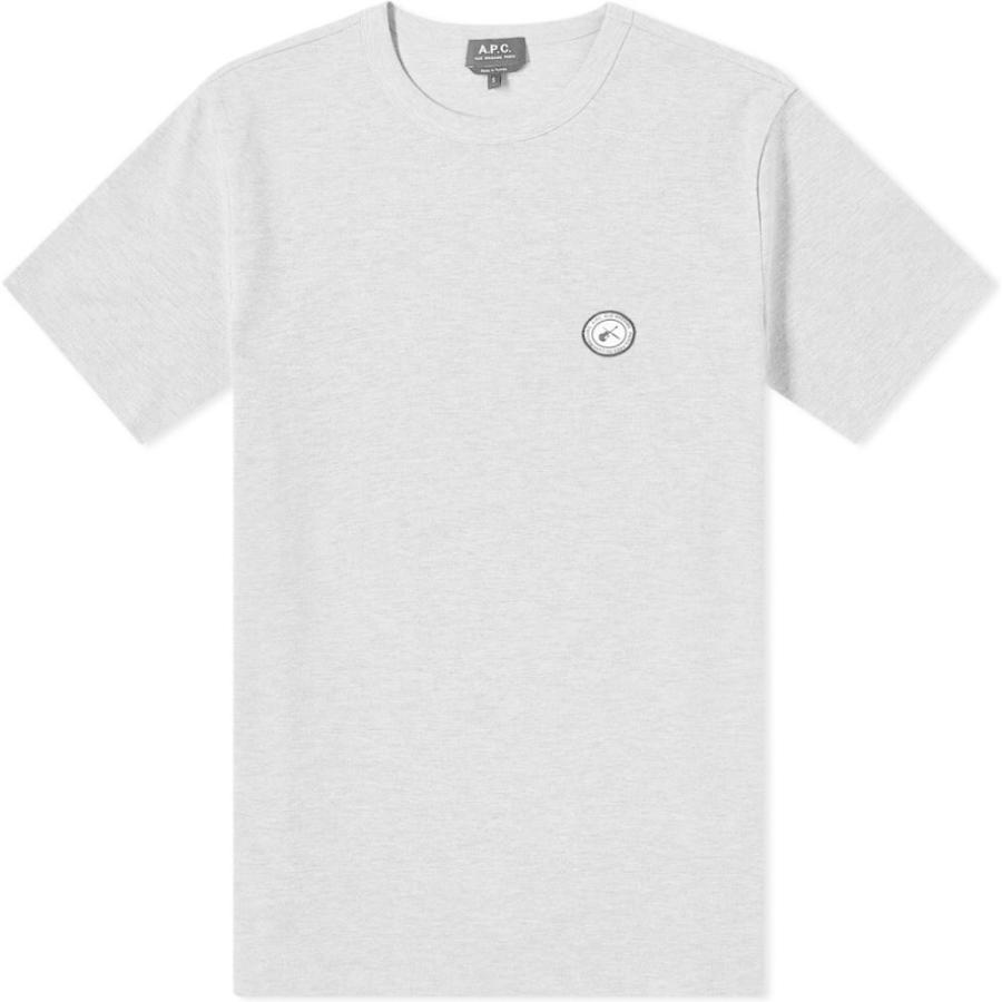 人気が高い アーペーセー A P C メンズ Tシャツ ロゴtシャツ トップス Jay Patch Logo Tee Grey Heather 日本最大級 Alrayan University Edu Ye