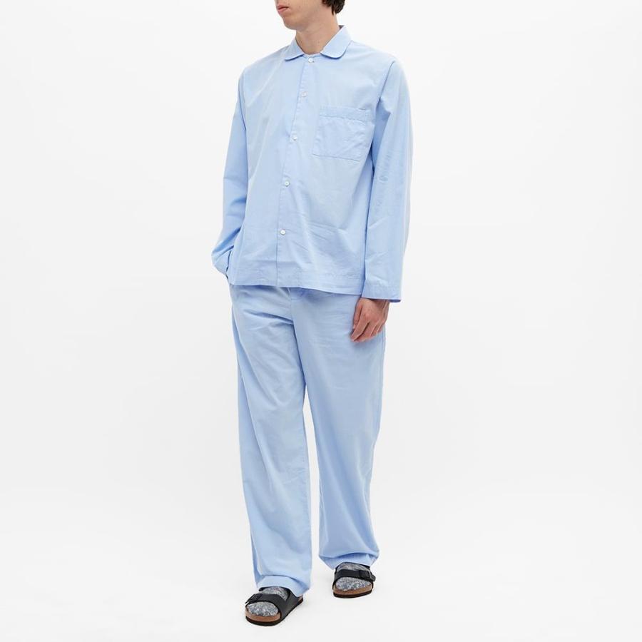円高還元 ファブリック テクラ Tekla Blue Shirt shirt sleep インナー・下着 パジャマ・トップのみ メンズ Fabrics  パジャマ サイズ:S - www.nanofcm.com