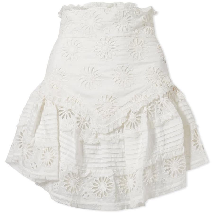 イザベル マラン レディースファッション Isabel Marant レディース ミニスカート ミニスカート スカート Diva ミニスカート Sc Ff57ac4f0b Mini フェルマート Fermart Embroidered White 1号店 Skirt グッチ 銀座 三越