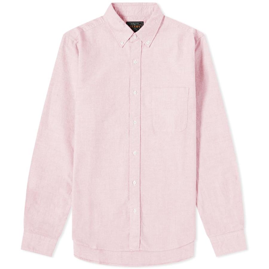 お年玉セール特価 Beams プラス ビームス トップス メンズ シャツ プラス ビームス Plus Beams Plus Pink Shirt Oxford Down Button トップス シャツ メンズ シャツ カジュアルシャツ