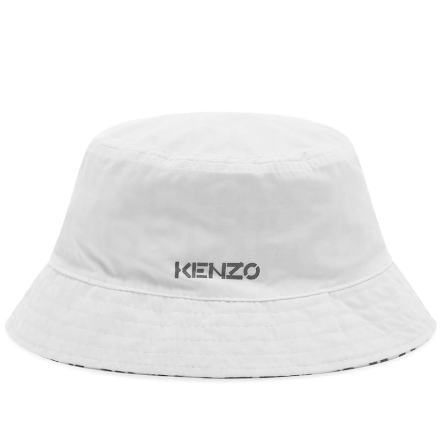ケンゾー Kenzo メンズ ハット バケットハット 帽子 Reversible K Logo Bucket Hat Off White｜fermart｜02