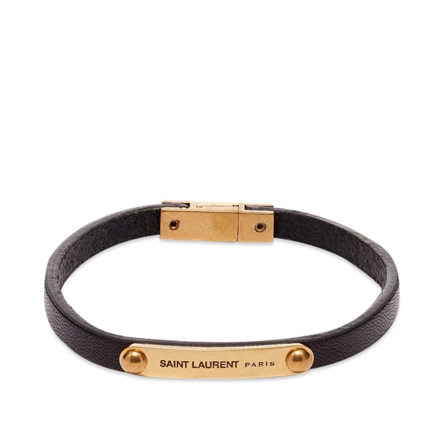 サンローラン Saint Laurent メンズ ブレスレット ジュエリー アクセサリー Leather Id Plaque Bracelet Brown Gold Sc Ff66df68 フェルマート Fermart 1号店 通販 Yahoo ショッピング
