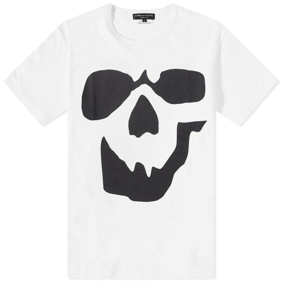 メンズファッション 森の雑貨屋さん コム デ ギャルソン Cdg Homme Plus メンズ Tシャツ トップス Comme Des Garcons Homme Plus Skull Negative Print Tee White U5dq6bpzvs Cyd Com Gt
