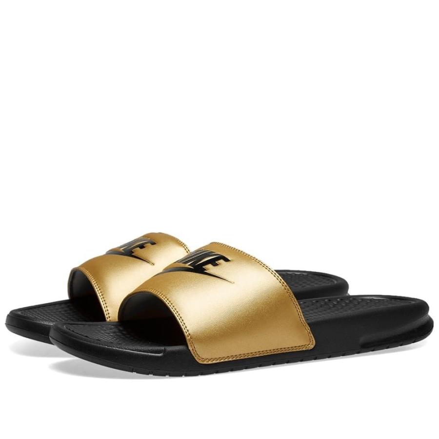 nike benassi black gold