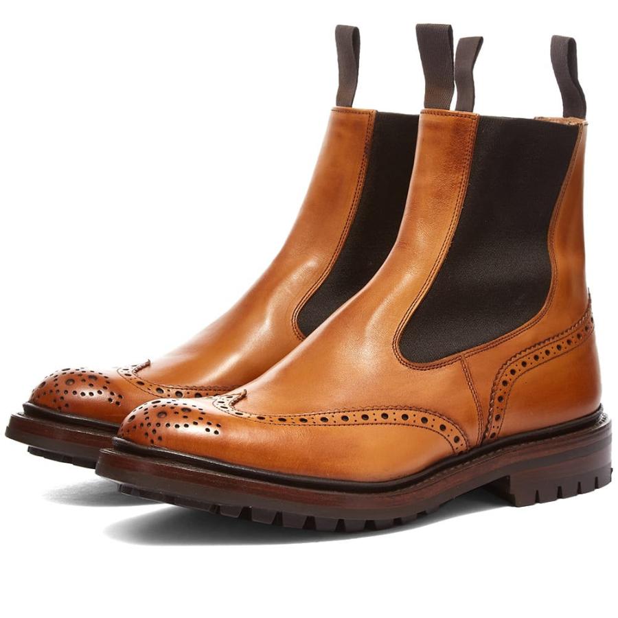 トリッカーズ Trickers メンズ ブーツ メダリオン チェルシーブーツ シューズ 靴 Tricker S Henry Brogue Chelsea Boot Burnished Supersport Tn