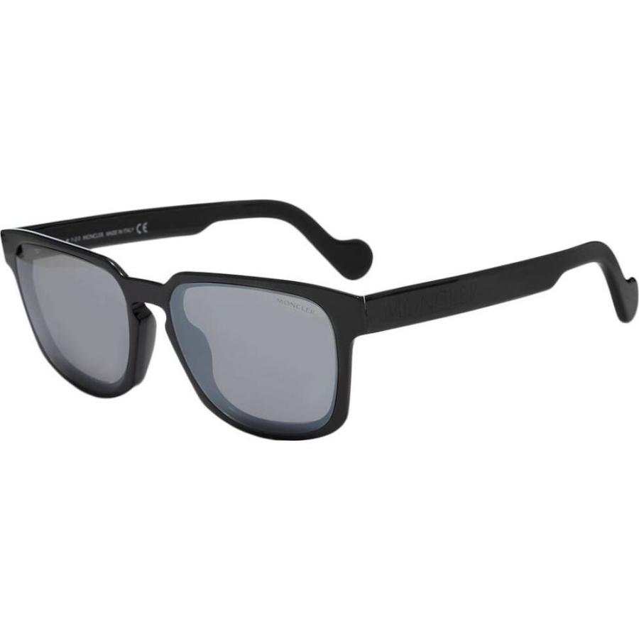 モンクレール Moncler メンズ メガネ・サングラス ML0171 Sunglasses Shiny Black/Smoke :sc