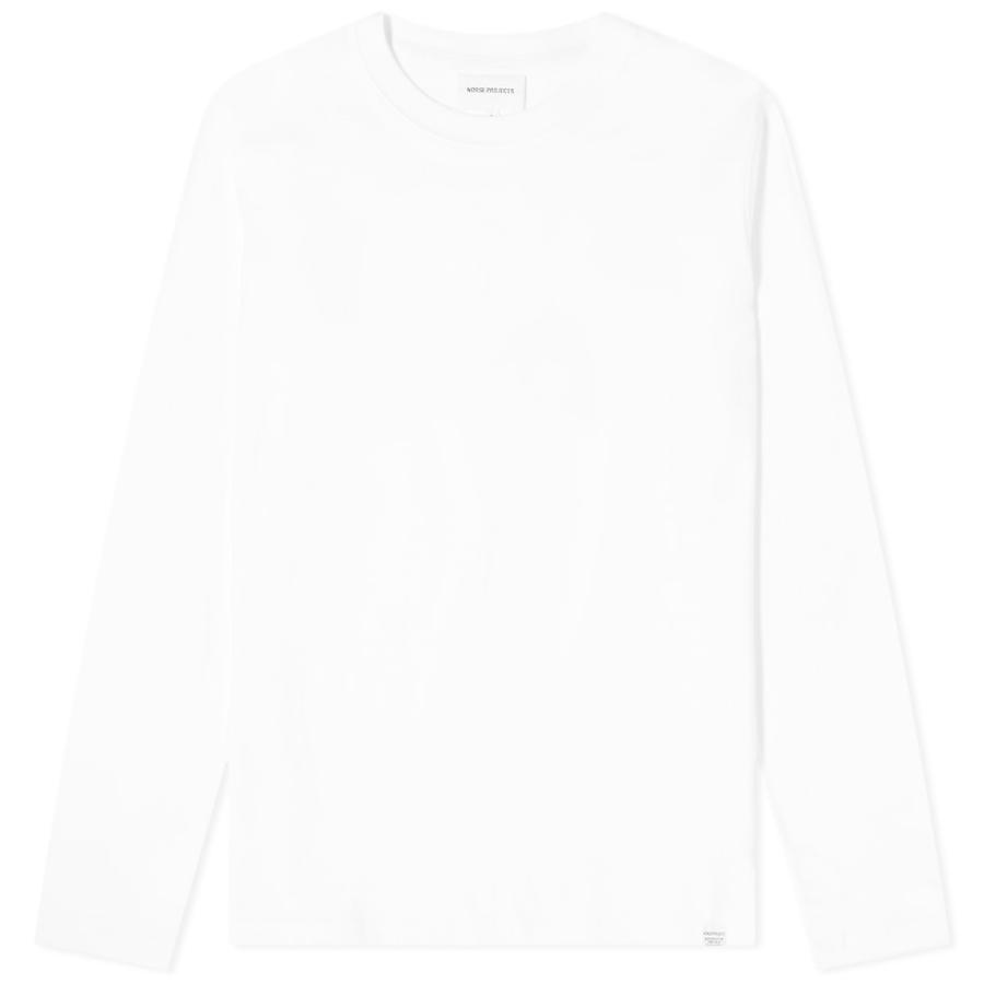 正規激安 ノースプロジェクト Norse Projects メンズ 長袖tシャツ トップス Long Sleeve Niels Standard Tee White 楽天1位 Ads Zadeassociates Co Ke