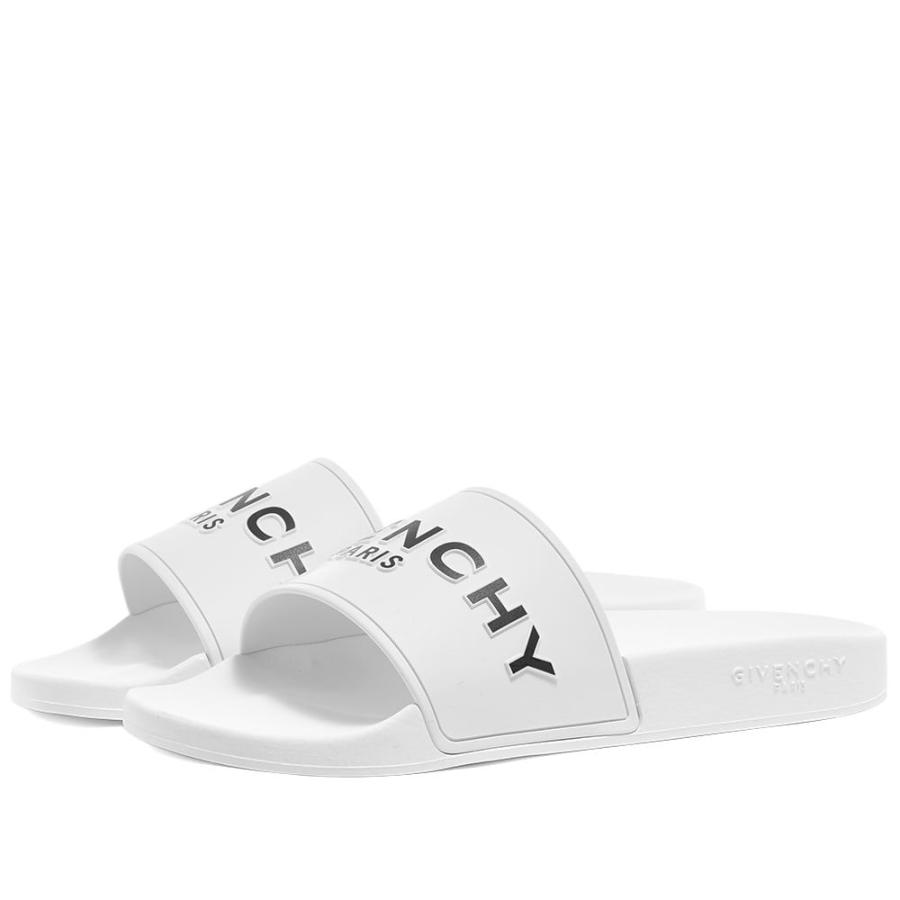 ジバンシー Givenchy メンズ サンダル シューズ 新作 Slide Logo White 靴