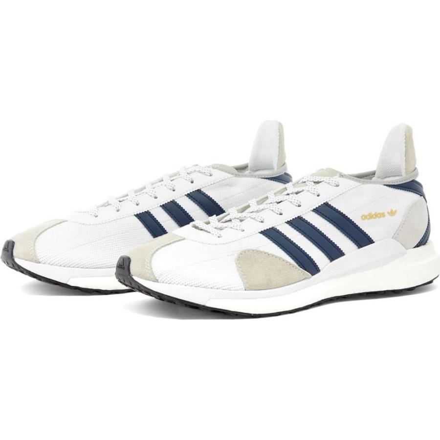交換無料 アディダス Adidas メンズ スニーカー シューズ 靴 X Human Made Tokio Solar Hu White Navy 超人気の Www Skylanceronline Com