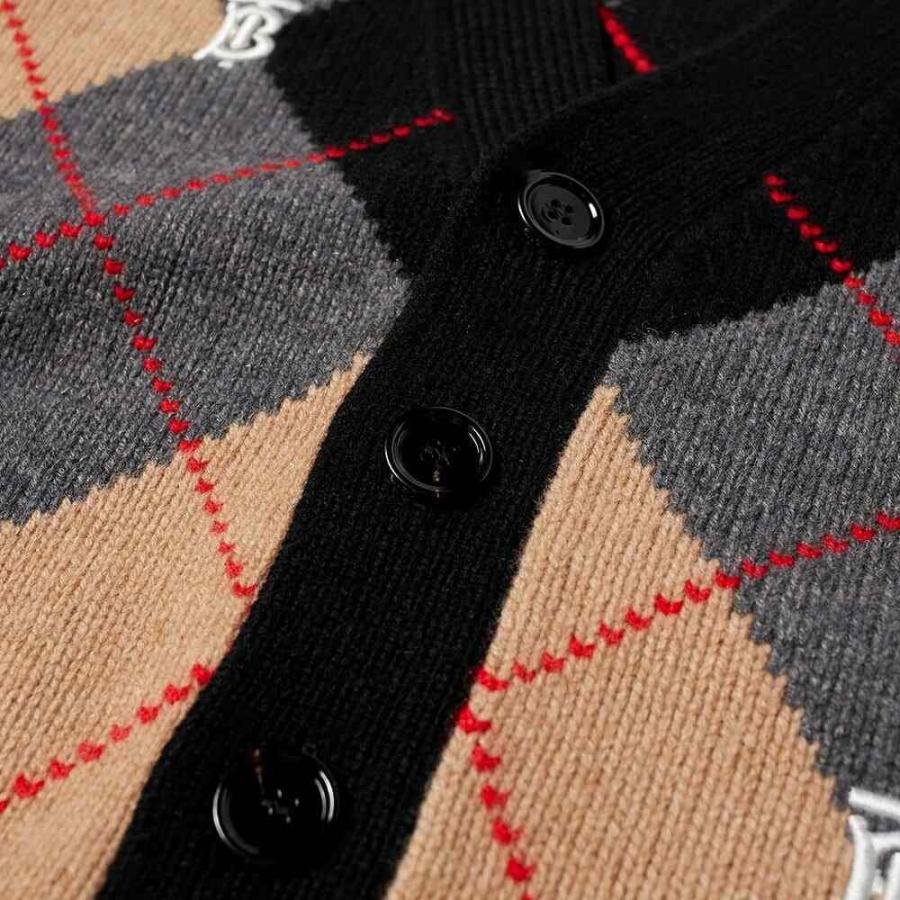 格安即決 Burberry バーバリー メンズ Camel Cardigan Argyle Ackerman トップス カーディガン カーディガン サイズ S Www Gatorheatandair Com