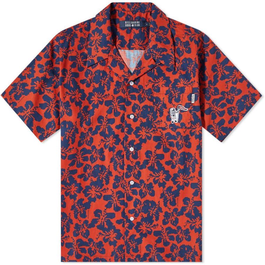メンズファッション シルバー金具 ビリオネアボーイズクラブ Billionaire Boys Club メンズ 半袖シャツ トップス Hibiscus Camo Vacation Shirt Red Ewenrvs1ao Www Boulevardrestaurants Com