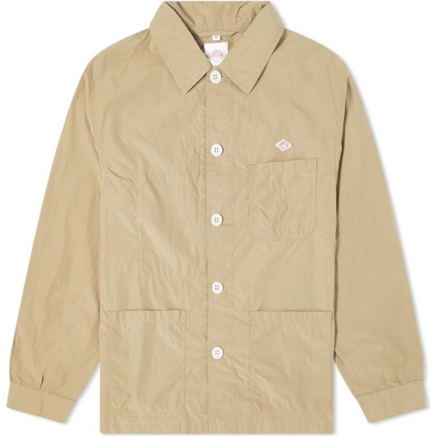 ランキング上位のプレゼント アウター シャツジャケット ジャケット メンズ Danton ダントン アウター メンズ ジャケット ダントン Danton Poplin Beige Jacket Shirt ジャケット