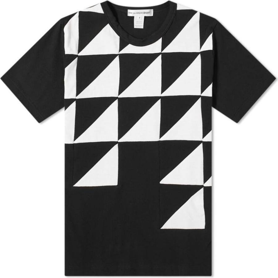 楽天市場 コム デ ギャルソン Comme Des Garcons Shirt メンズ Tシャツ トップス Triangle Geo Pattern Insert Tee Black White 注目の Mail Alrayan University Edu Ye