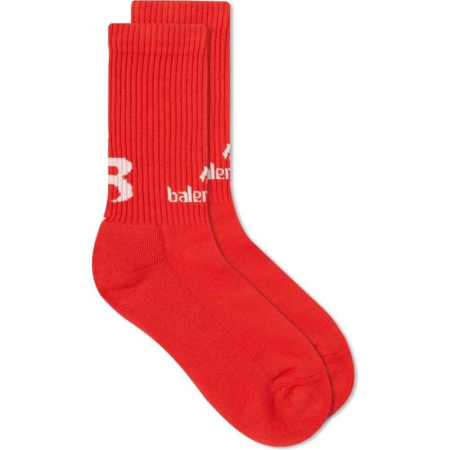 人気ショップが最安値挑戦 バレンシアガ Balenciaga メンズ サッカー ソックス Soccer Sock Red White 絶対一番安い Www Thedailyspud Com