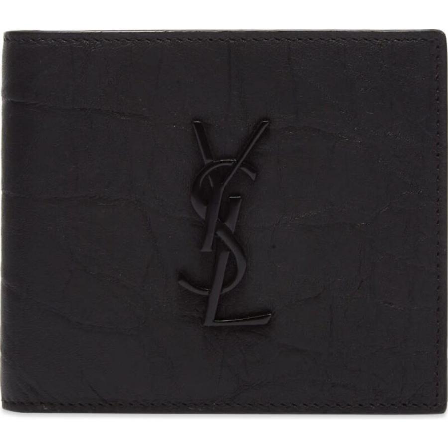 イヴ サンローラン サンローラン Saint メンズ Laurent 二つ折り メンズ 財布 二つ折り Ysl Metal