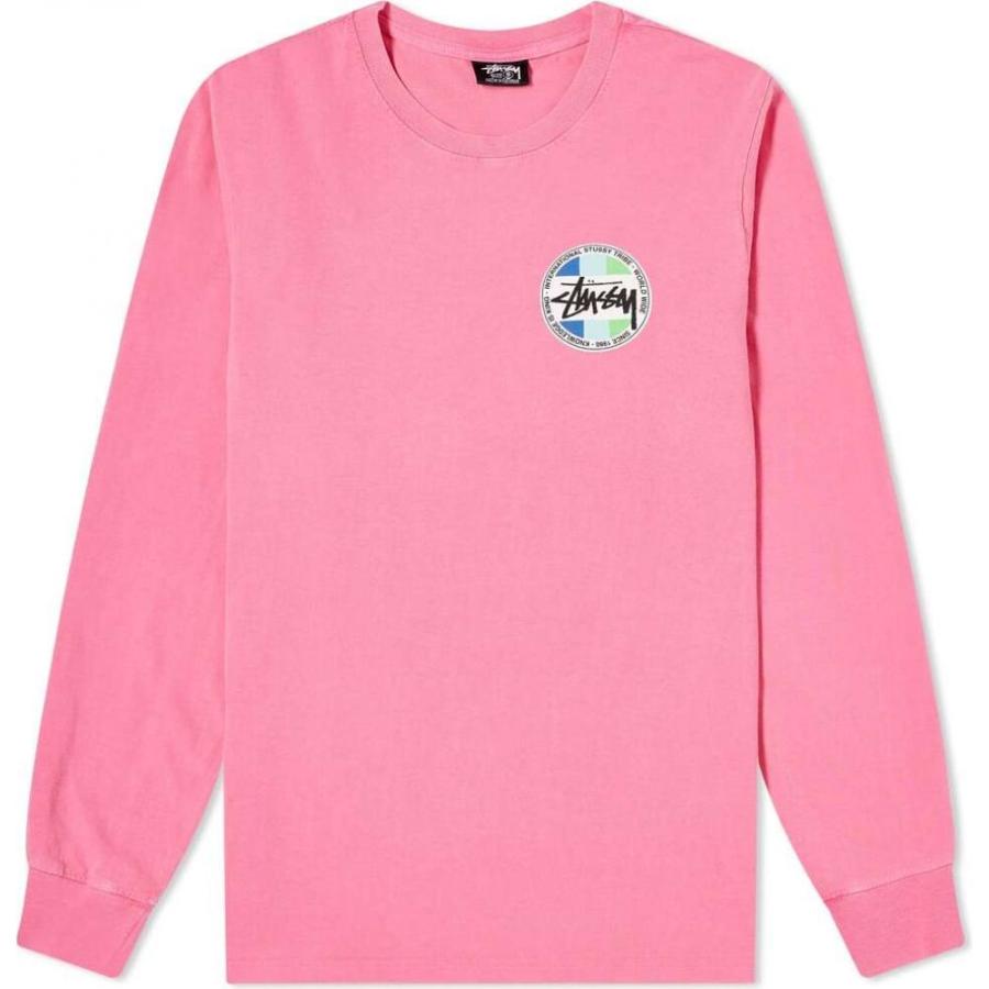 輝く高品質な ステューシー Stussy メンズ 長袖tシャツ トップス Long Sleeve Classic Dot Pigment Dyed Tee Pink お歳暮 Www Lequotidien Mr