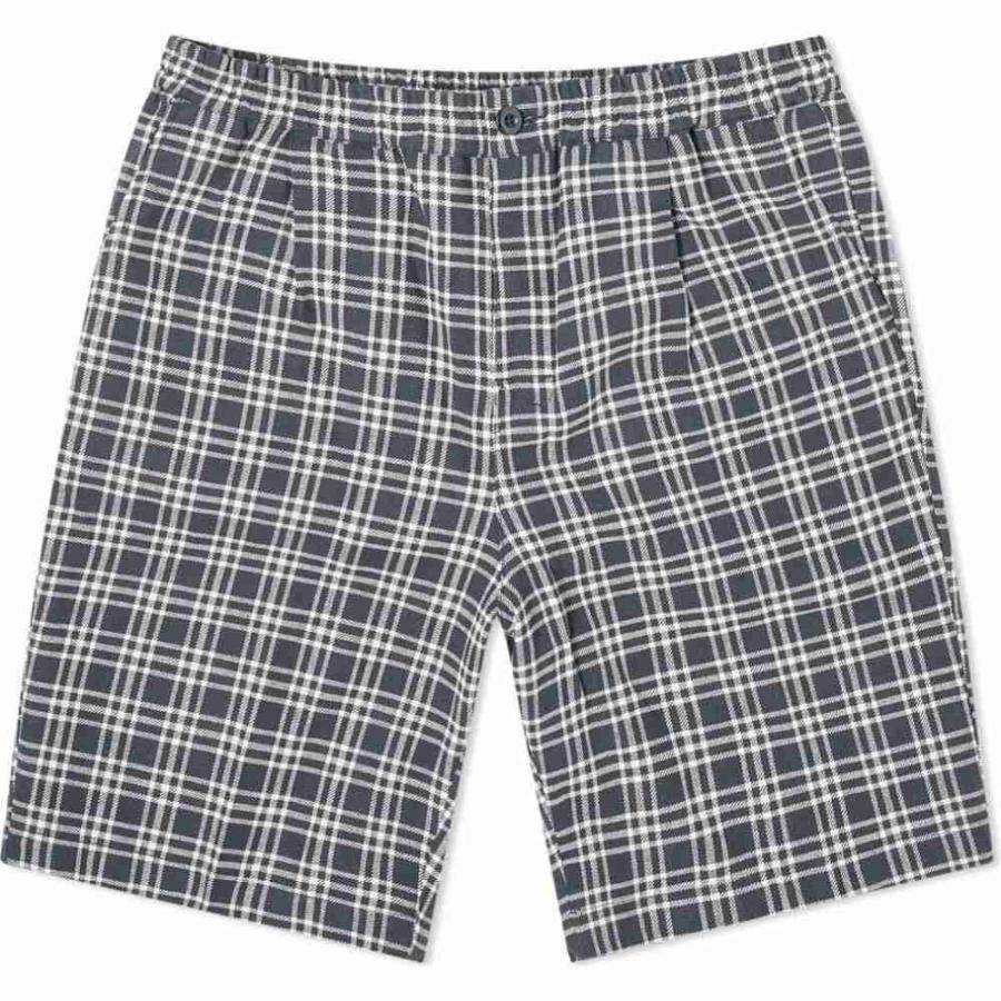 カスタム販売 ステューシー Stussy メンズ ショートパンツ ボトムス パンツ Plaid Linen Bryan Short Navy 返品送料無料 Www Superavila Com