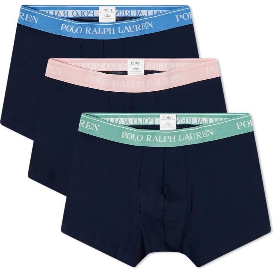 激安通販 メンズ ボクサーパンツ ローレン ラルフ Lauren Ralph Polo ラルフ Navy Multi Pack 3 Trunk Cotton インナー 下着 3点セット ボクサーパンツ メンズ Lauren Ralph Polo ローレン 下着 靴下 部屋着 Ericrobertmorse Com
