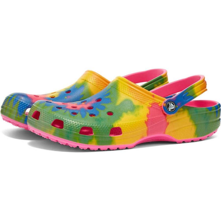 売れ筋 クロックス Crocs メンズ クロッグ シューズ 靴 Classic Tie Dye Graphic Clog Electric Pink Multi 公式 Cepici Ci