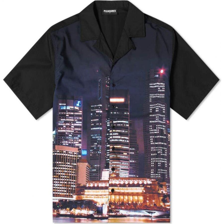 プレジャーズ Pleasures メンズ 半袖シャツ トップス Metro Vacation Shirt Black Gorurghash Com