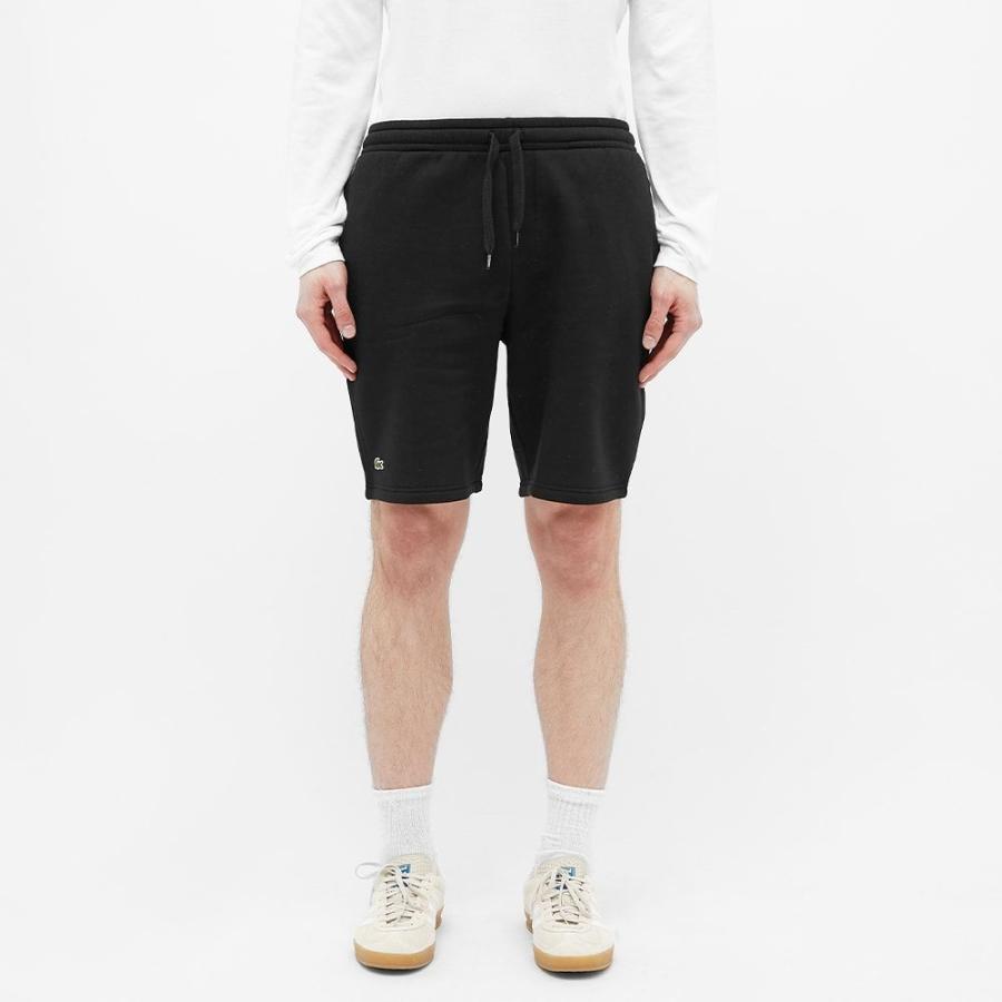 開店祝い ショートパンツ メンズ Lacoste ラコステ ボトムス パンツ Black Short Sweat Logo Classic ショート ハーフパンツ サイズ 3 S qhema Com