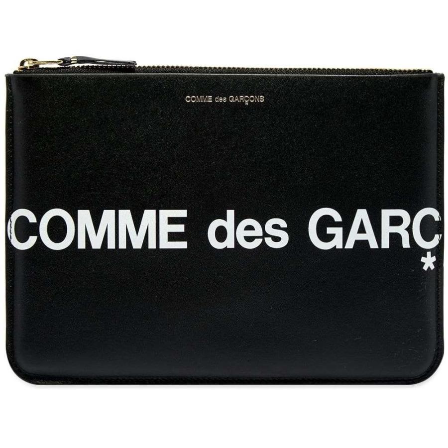 コムデギャルソン Comme Des Garcons Wallet メンズ 財布 Comme Des Garcons Sa5100hl Huge Logo Wallet Black Www Nlqp Com