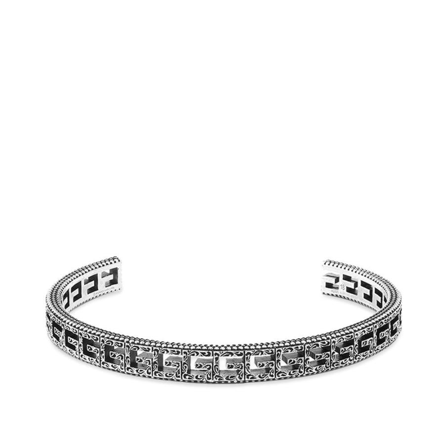 限定セール ジュエリー アクセサリー ブレスレット メンズ Jewellery Gucci グッチ メンズ ブレスレット グッチ Jewellery Gucci Gucci Silver Sterling Aged Bracelet Cube G メンズアクセサリー Meorboston Org