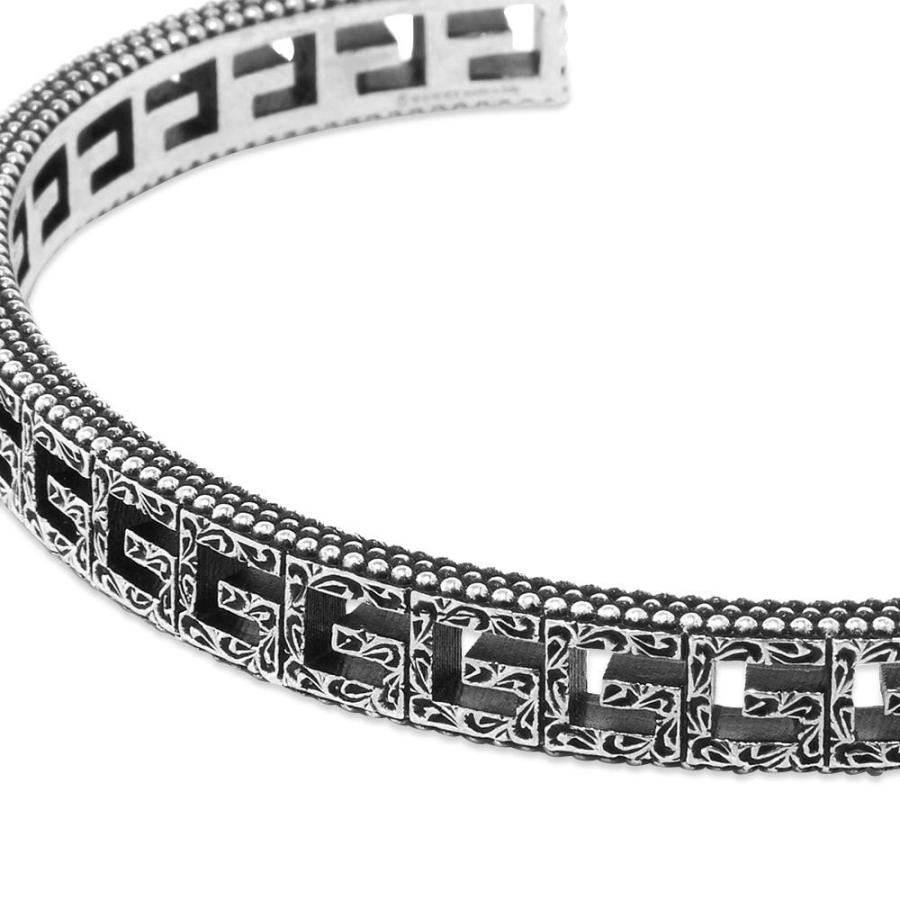 限定セール ジュエリー アクセサリー ブレスレット メンズ Jewellery Gucci グッチ メンズ ブレスレット グッチ Jewellery Gucci Gucci Silver Sterling Aged Bracelet Cube G メンズアクセサリー Meorboston Org