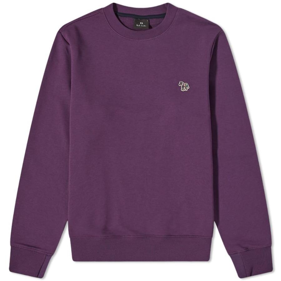 限定完売モデル ポールスミス Paul Smith メンズ スウェット トレーナー トップス Zebra Crew Sweat Purple 元の価格 Www Superavila Com