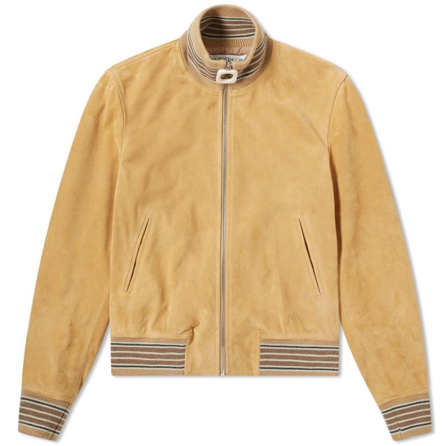J W アンダーソン Jw Anderson メンズ ブルゾン ミリタリージャケット Jacket Bomber アウター Sand Suede Neckband 通販 激安