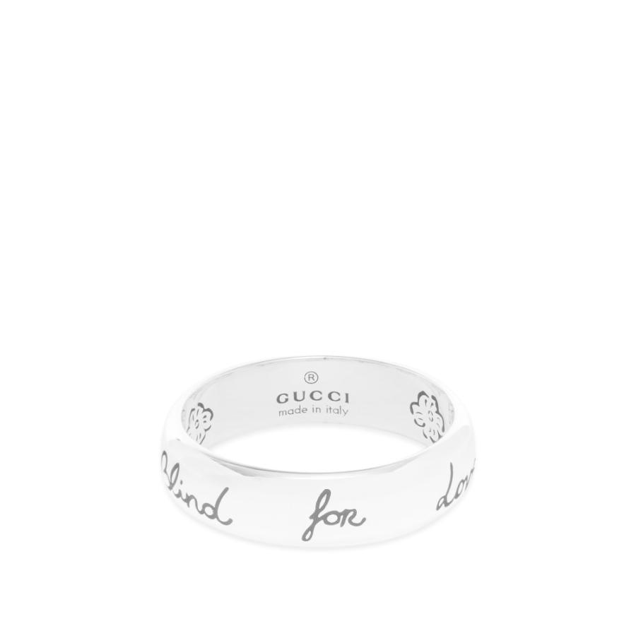 【誠実】 グッチ Gucci Silver S Ring Love For Blind Gucci ジュエリー・アクセサリー 指輪・リング レディース Jewellery 指輪