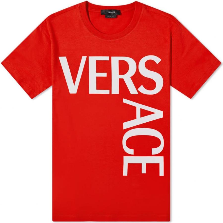 ヴェルサーチ Versace メンズ Tシャツ ロゴTシャツ トップス Macro 
